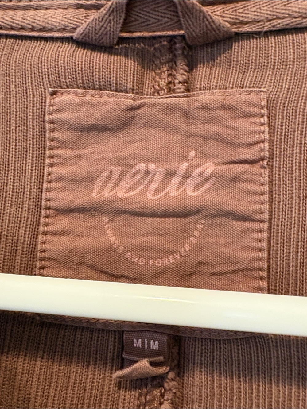 aerie Women’s Crewneck Rib Knit Oversized sweatshirt-Brown - Picture 5 of 6